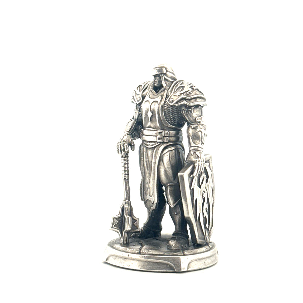 Cleric hand-poured 999+ silver statue by Gold Spartan