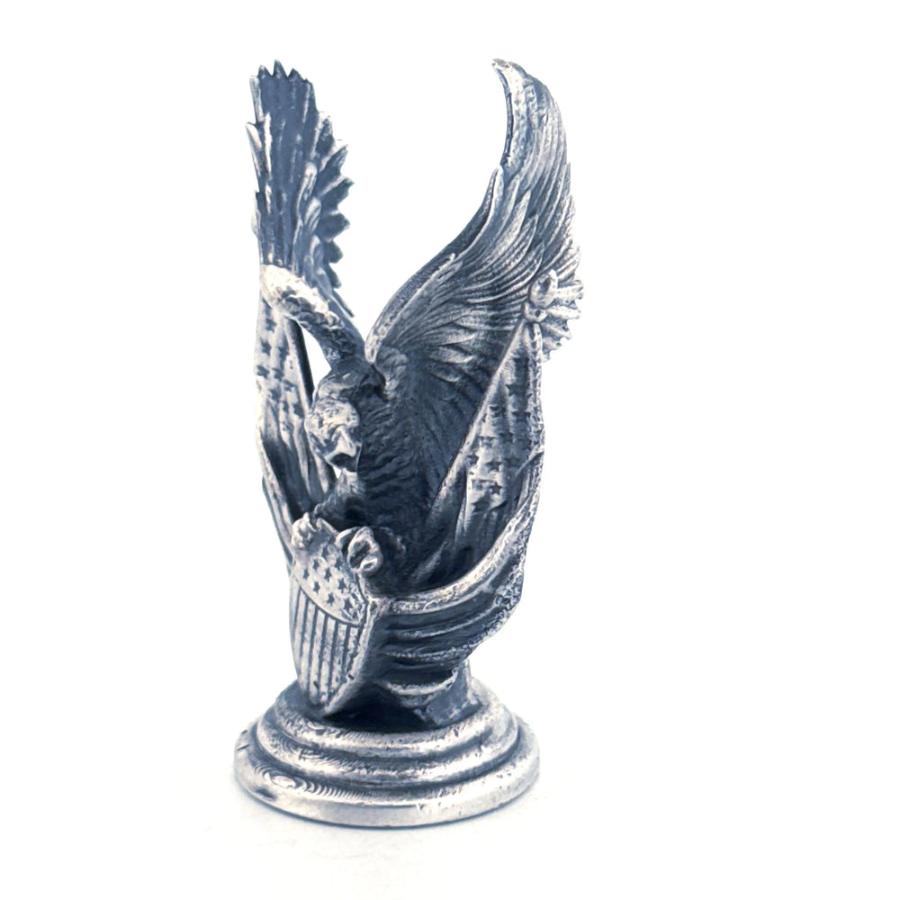 American Eagle hand-poured 999+ silver statue by Gold Spartan