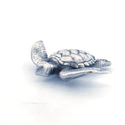 Sea Turtle hand-poured 999+ silver statue by Gold Spartan
