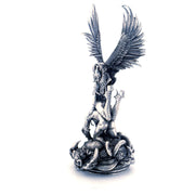 Angel & Demon hand-poured 999+ silver statue by Gold Spartan