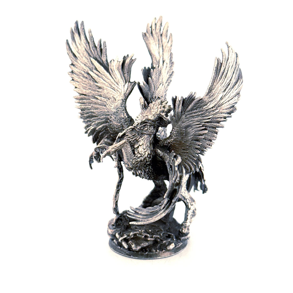 Griffin hand-poured 999+ silver statue by Gold Spartan