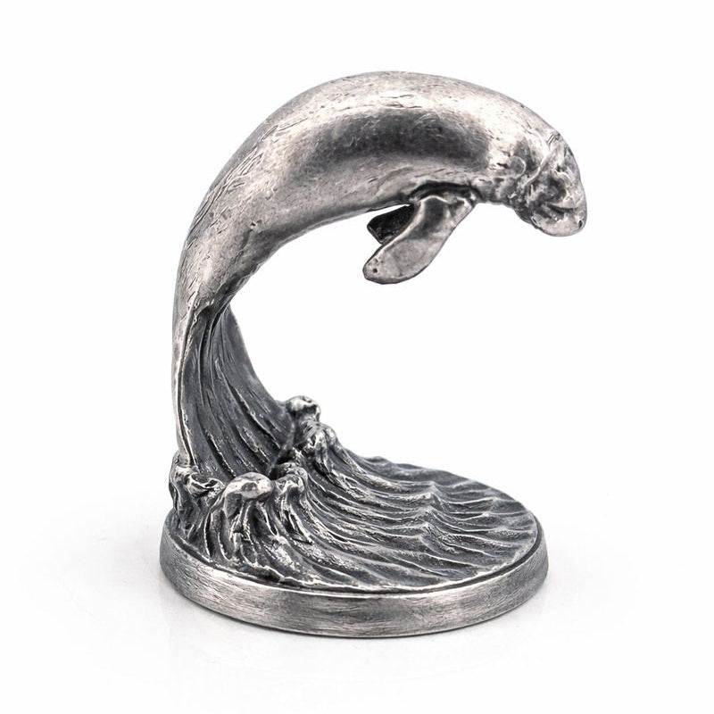 Manatee hand-poured 999+ silver statue by Gold Spartan