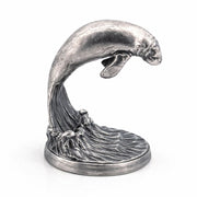 Manatee hand-poured 999+ silver statue by Gold Spartan