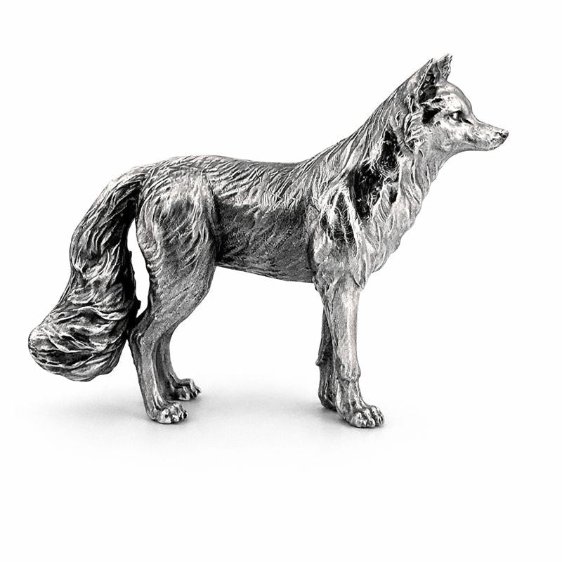 Fox hand-poured 999+ silver statue by Gold Spartan