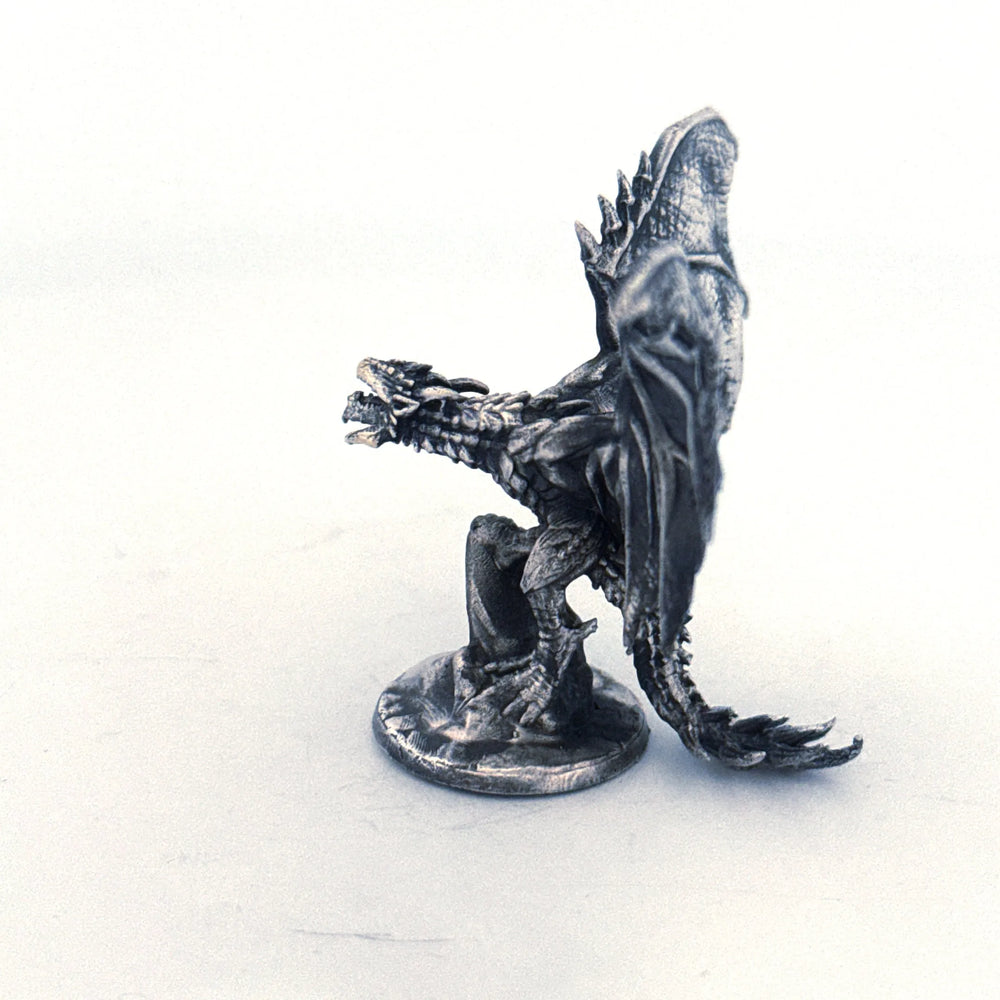 Wyvern Dragon V2 hand-poured 999+ silver statue by Gold Spartan