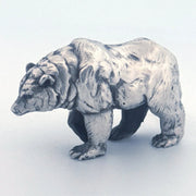 Bear hand-poured 999+ silver statue by Gold Spartan