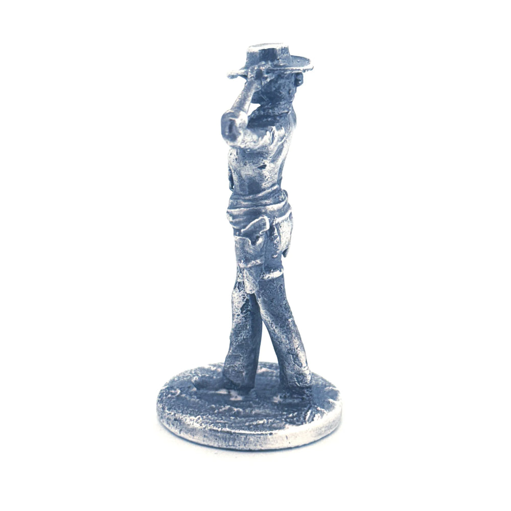 Cowgirl hand-poured 999+ silver statue by Gold Spartan