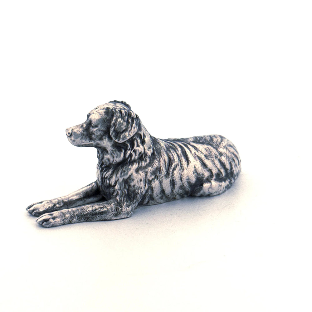 Australian Shepherd hand-poured 999+ silver statue by Gold Spartan