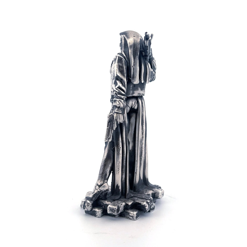 Nun with a Gun hand-poured 999+ silver statue by Gold Spartan