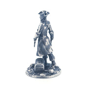 Pirate hand-poured 999+ silver statue by Gold Spartan