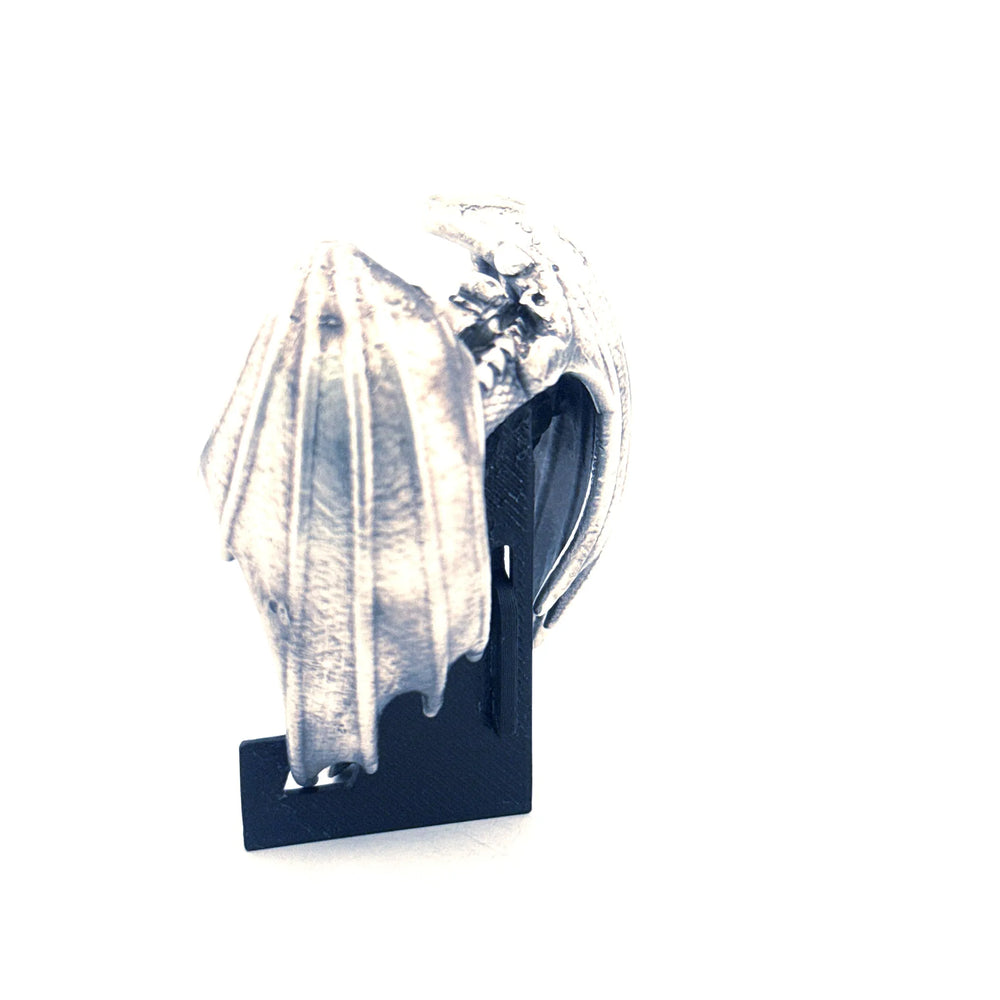 Dragon Cross hand-poured 999+ silver statue by Gold Spartan