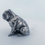 Bulldog hand-poured 999+ silver statue by Gold Spartan