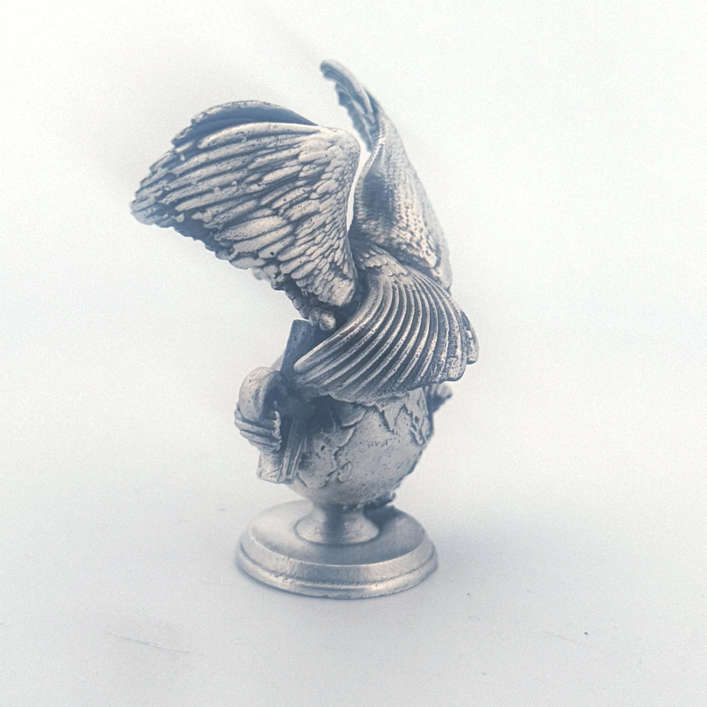 Marine's Logo hand-poured 999+ silver statue by Gold Spartan