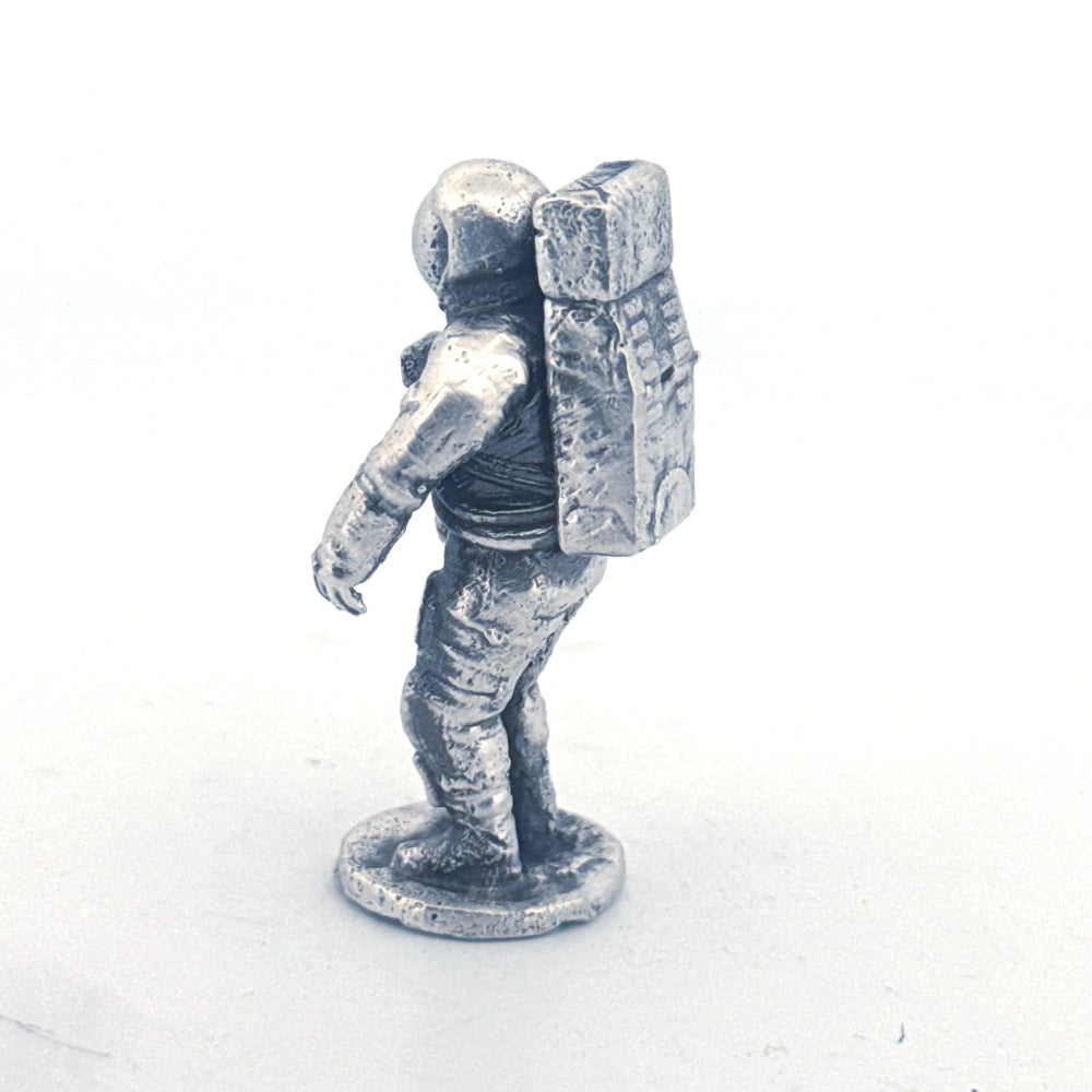 Astronaut hand-poured 999+ silver statue by Gold Spartan