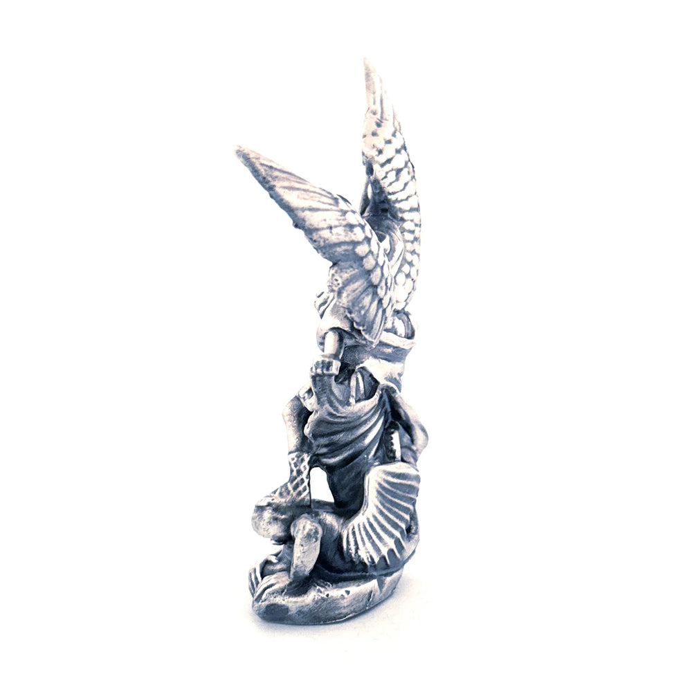 Archangel Michael V3 hand-poured 999+ silver statue by Gold Spartan