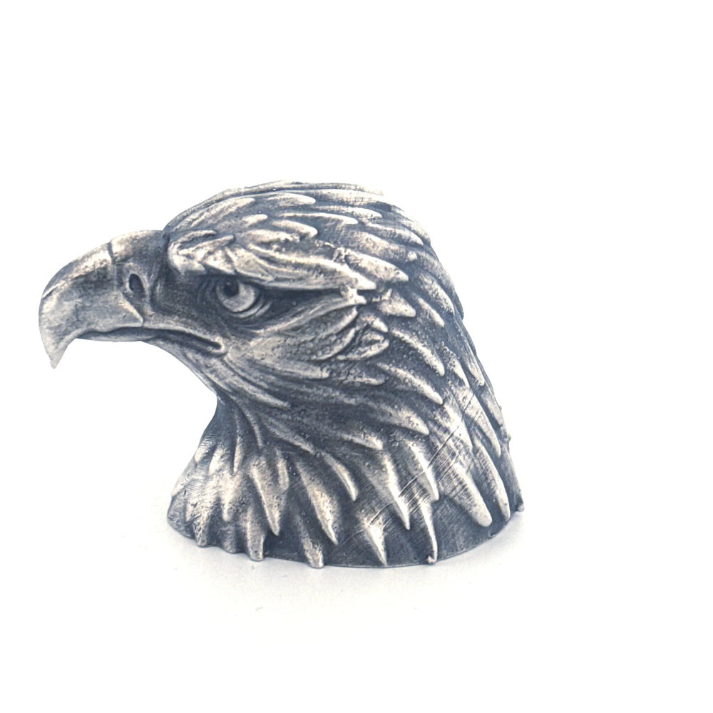 Eagle Bust hand-poured 999+ silver statue by Gold Spartan
