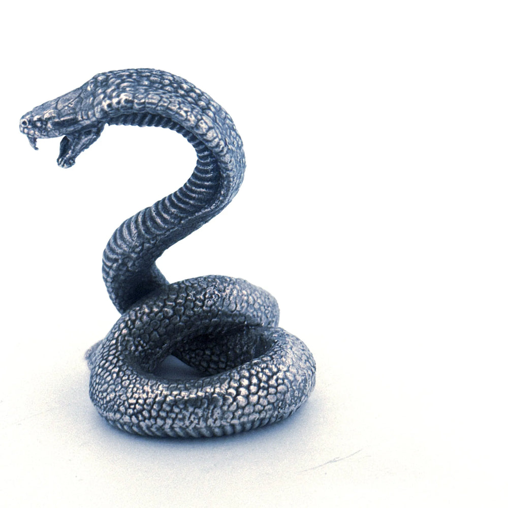Cobra V3 hand-poured 999+ silver statue by Gold Spartan
