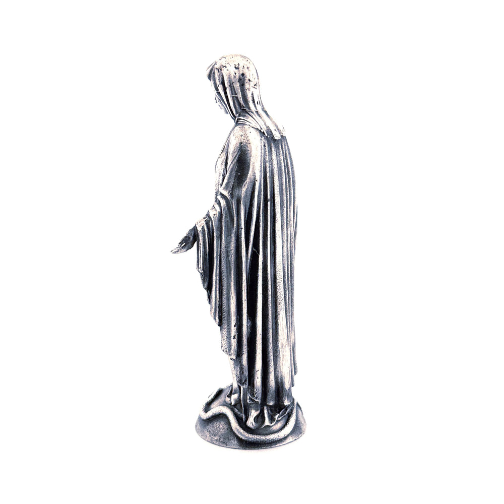 Virgin Mary hand-poured 999+ silver statue by Gold Spartan