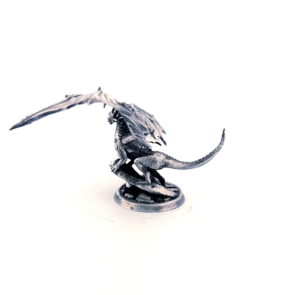 Dragon King hand-poured 999+ silver statue by Gold Spartan