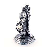 Dwarf Warrior hand-poured 999+ silver statue by Gold Spartan