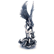 Angel & Demon hand-poured 999+ silver statue by Gold Spartan