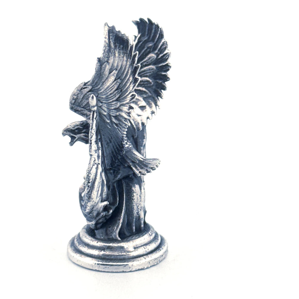 American Eagle hand-poured 999+ silver statue by Gold Spartan