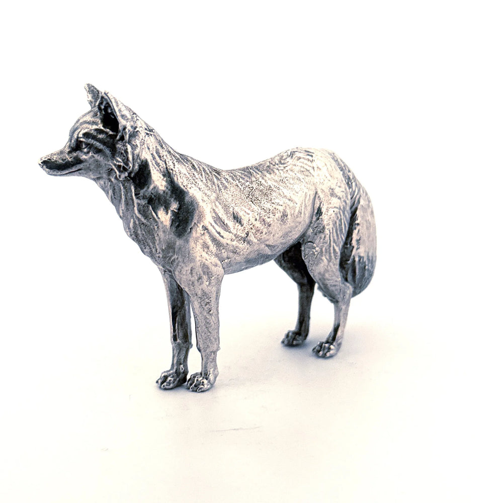 Fox hand-poured 999+ silver statue by Gold Spartan