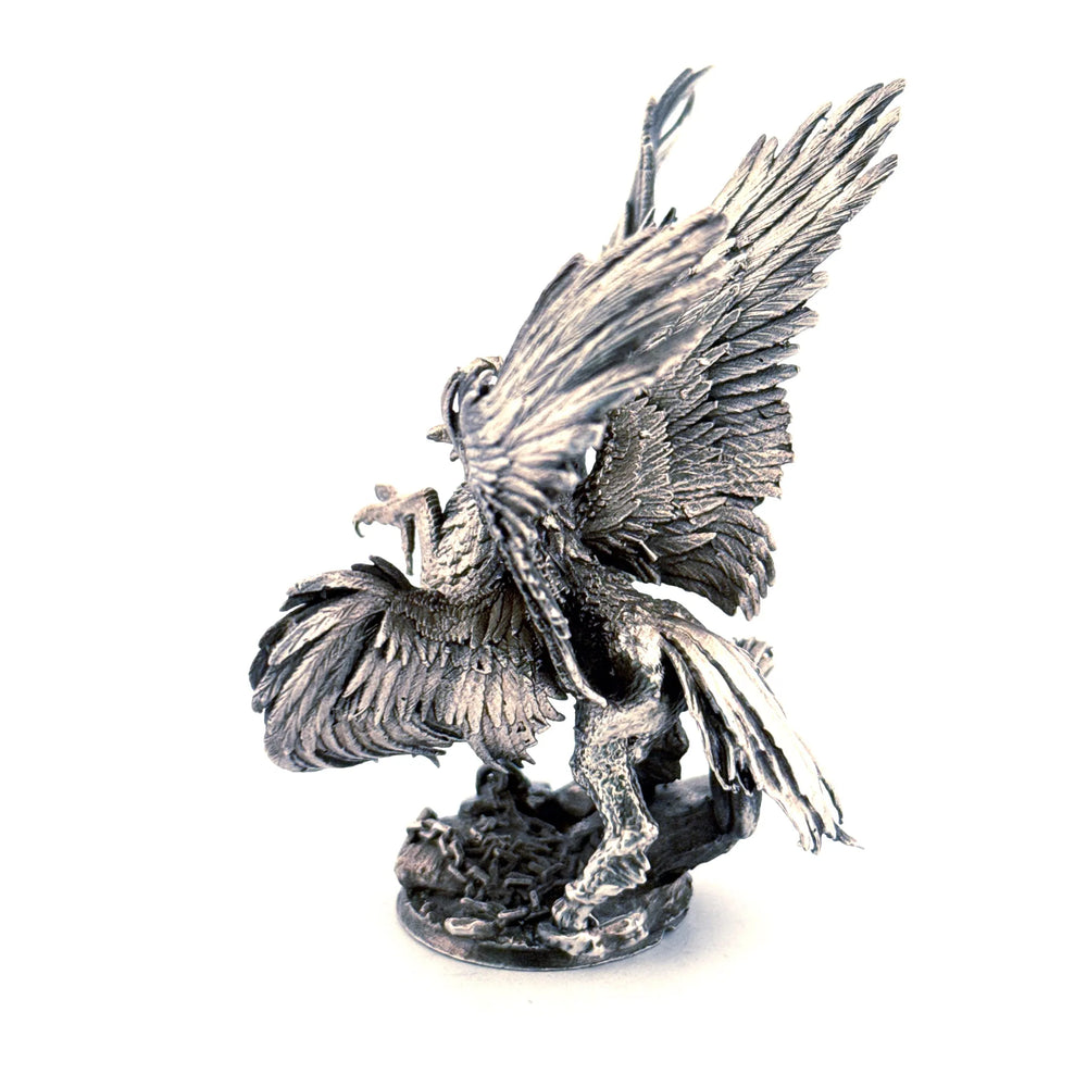Griffin hand-poured 999+ silver statue by Gold Spartan