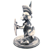 Spartan Duck hand-poured 999+ silver statue by Gold Spartan