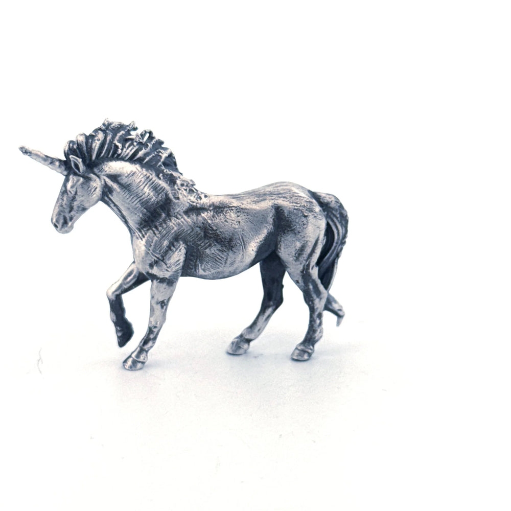 Unicorn hand-poured 999+ silver statue by Gold Spartan