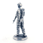Navy Seal hand-poured 999+ silver statue by Gold Spartan
