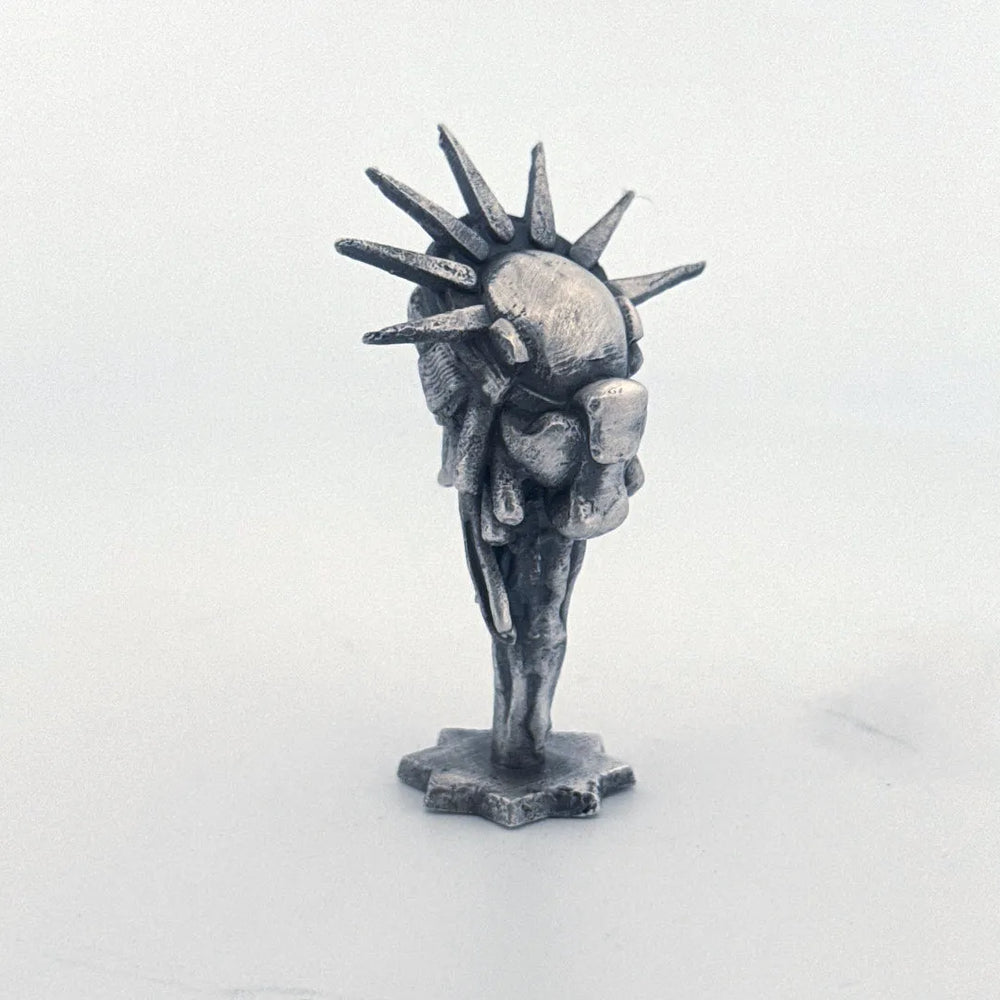 Liberty or Death V3 hand-poured 999+ silver statue by Gold Spartan