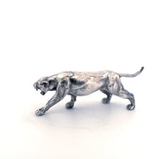 Cougar hand-poured 999+ silver statue by Gold Spartan