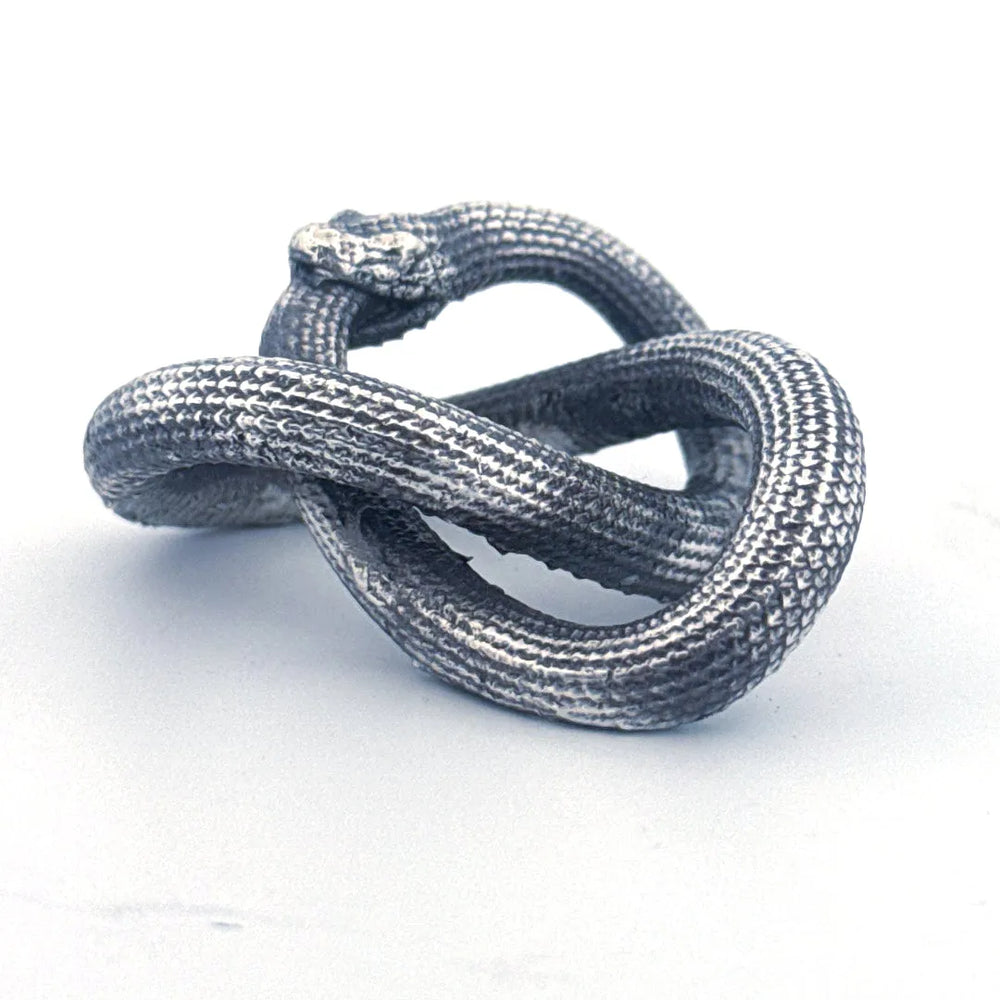 Ouroboros hand-poured 999+ silver statue by Gold Spartan