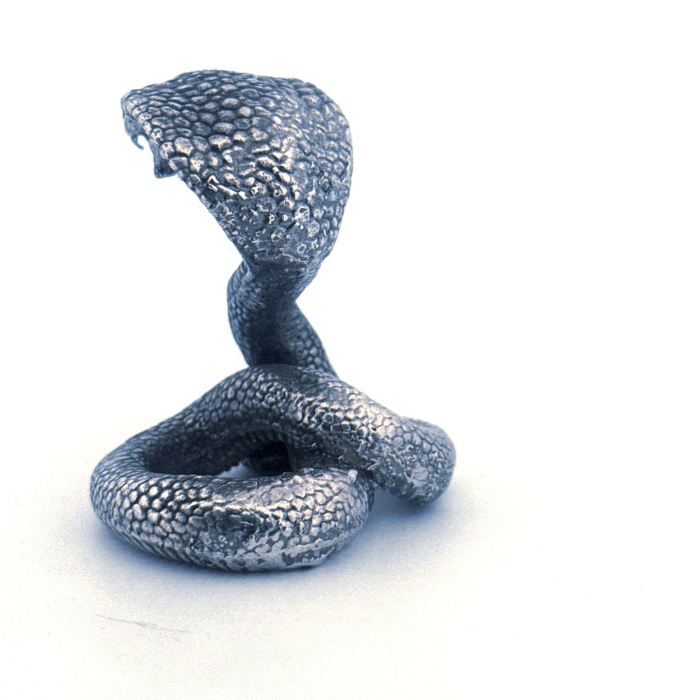 Cobra V3 hand-poured 999+ silver statue by Gold Spartan