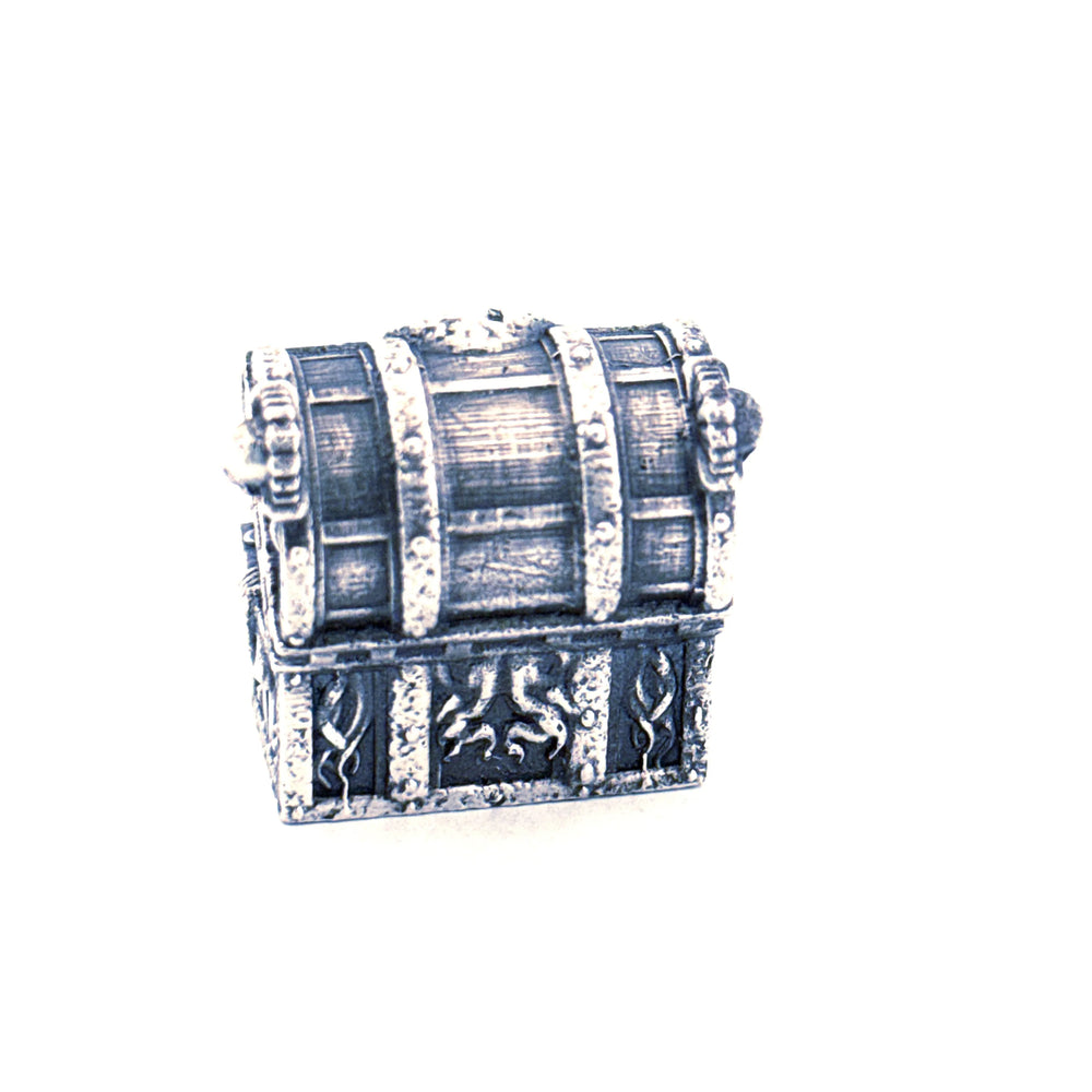 Treasure Chest hand-poured 999+ silver statue by Gold Spartan