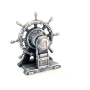 The Pirate's Wheel hand-poured 999+ silver statue by Gold Spartan