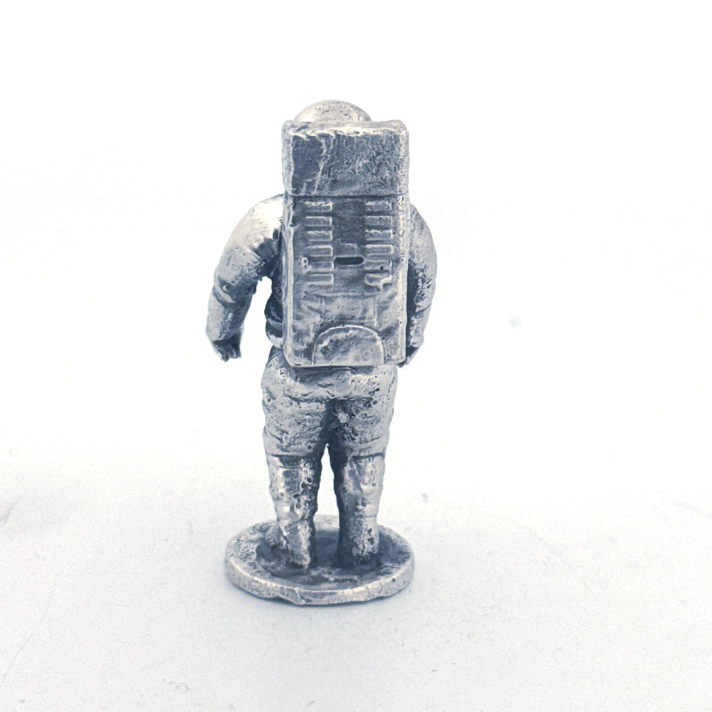 Astronaut hand-poured 999+ silver statue by Gold Spartan
