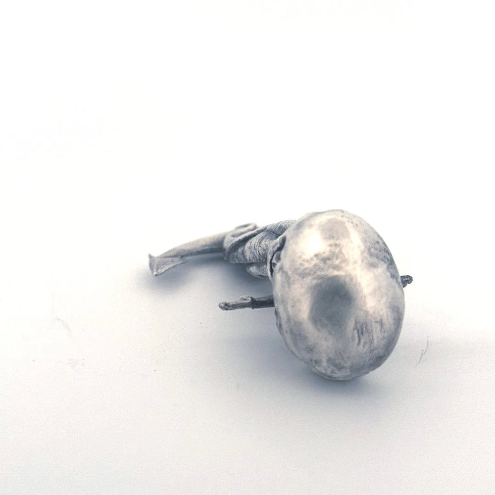 Skull Anchor hand-poured 999+ silver statue by Gold Spartan