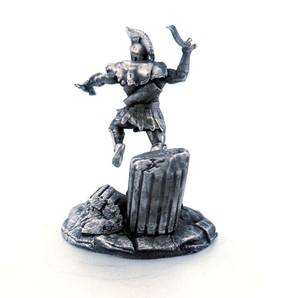 Spartan Attack hand-poured 999+ silver statue by Gold Spartan