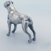 Rottweiler hand-poured 999+ silver statue by Gold Spartan