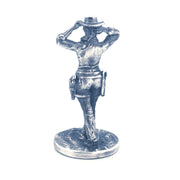 Cowgirl hand-poured 999+ silver statue by Gold Spartan