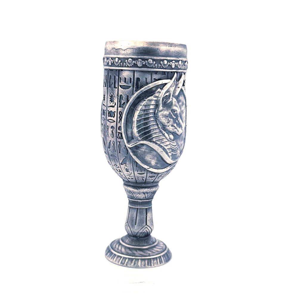 Anubis Chalice hand-poured 999+ silver statue by Gold Spartan