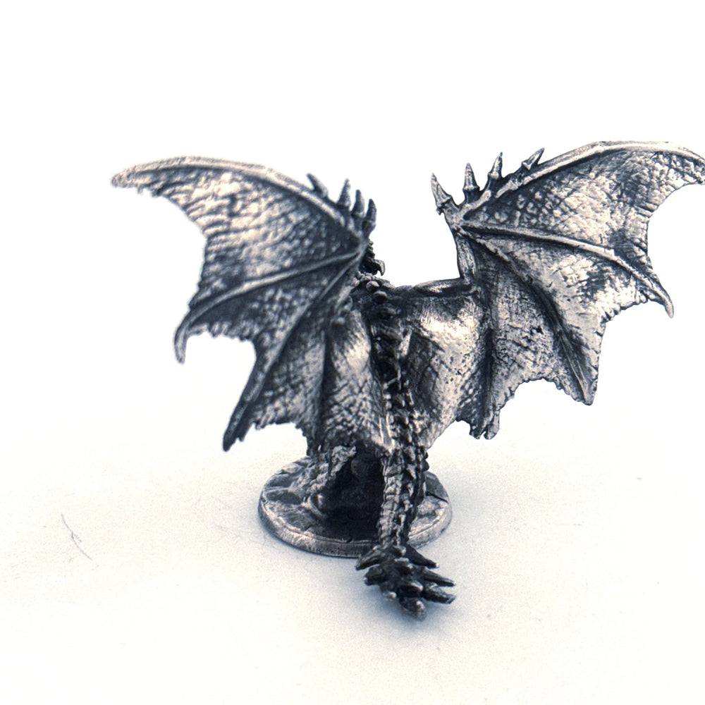 Wyvern Dragon V2 hand-poured 999+ silver statue by Gold Spartan