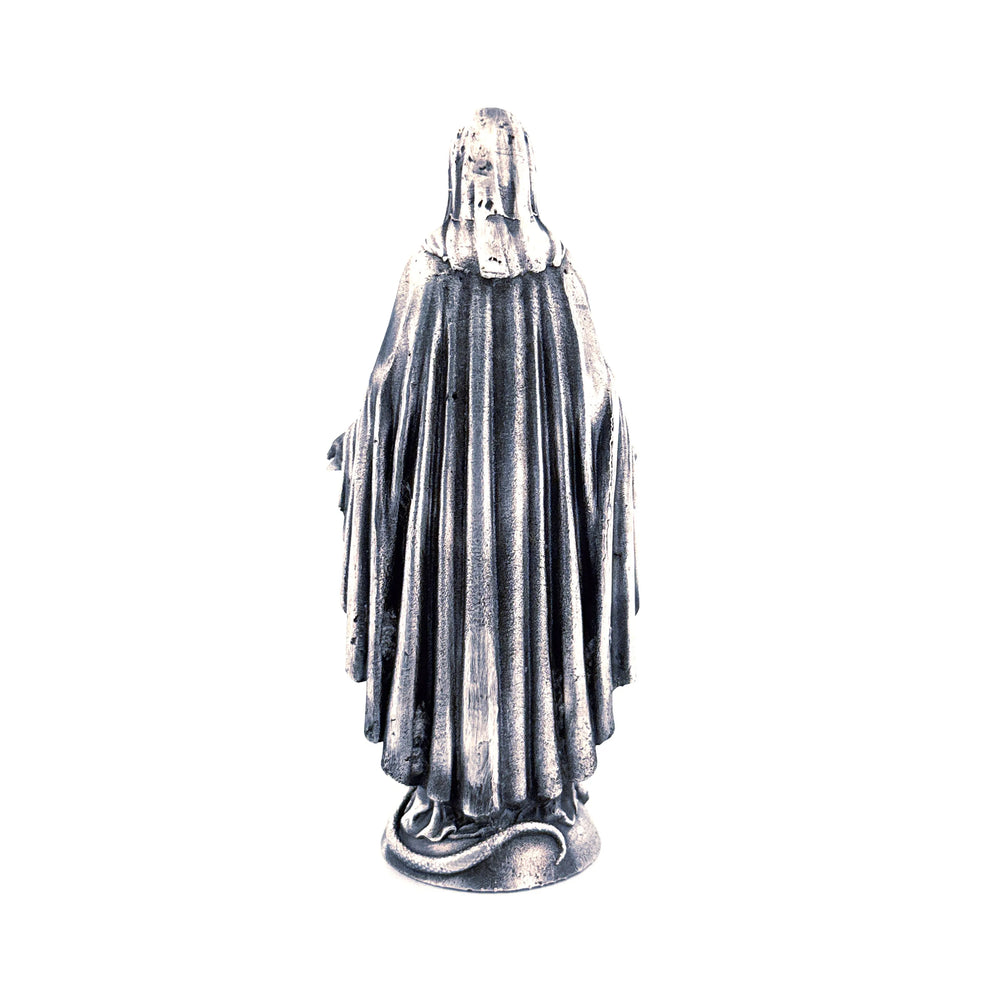 Virgin Mary hand-poured 999+ silver statue by Gold Spartan