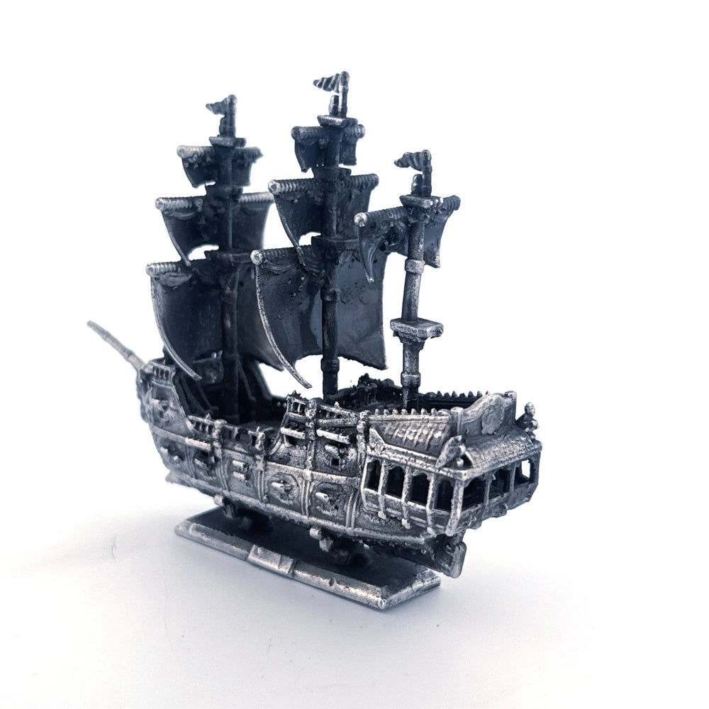Pirate Ship V2 hand-poured 999+ silver statue by Gold Spartan