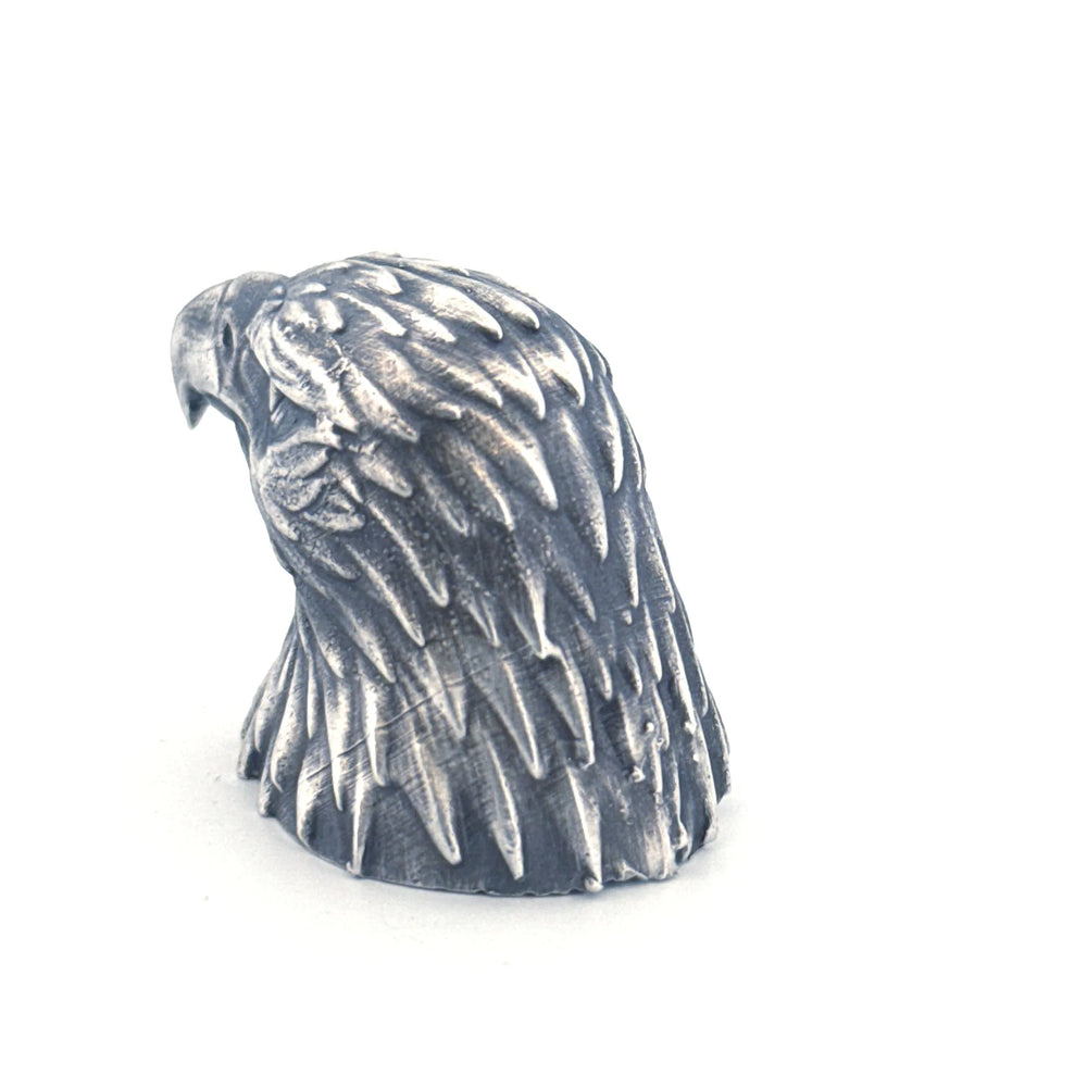 Eagle Bust hand-poured 999+ silver statue by Gold Spartan