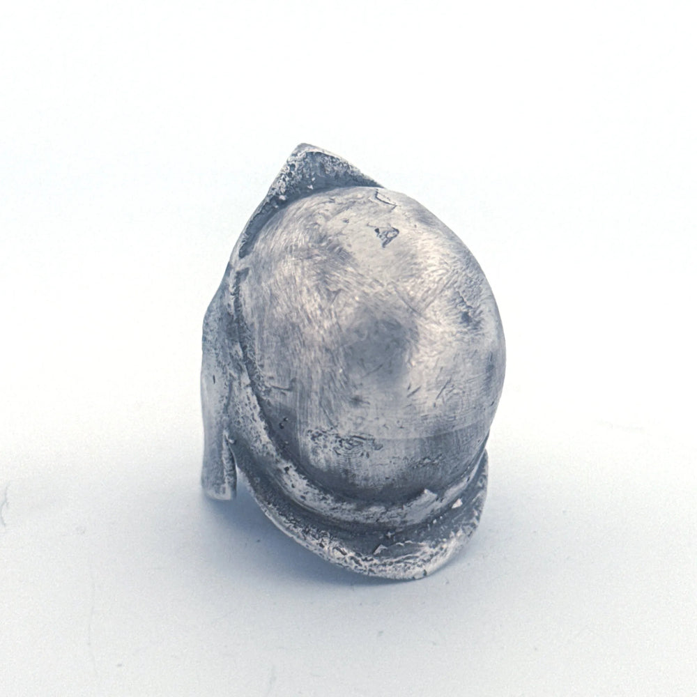 Spartan Helmet hand-poured 999+ silver statue by Gold Spartan