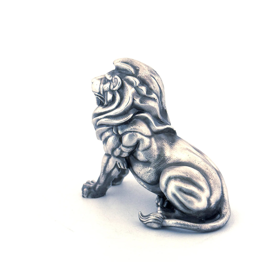 Lion V2 hand-poured 999+ silver statue by Gold Spartan