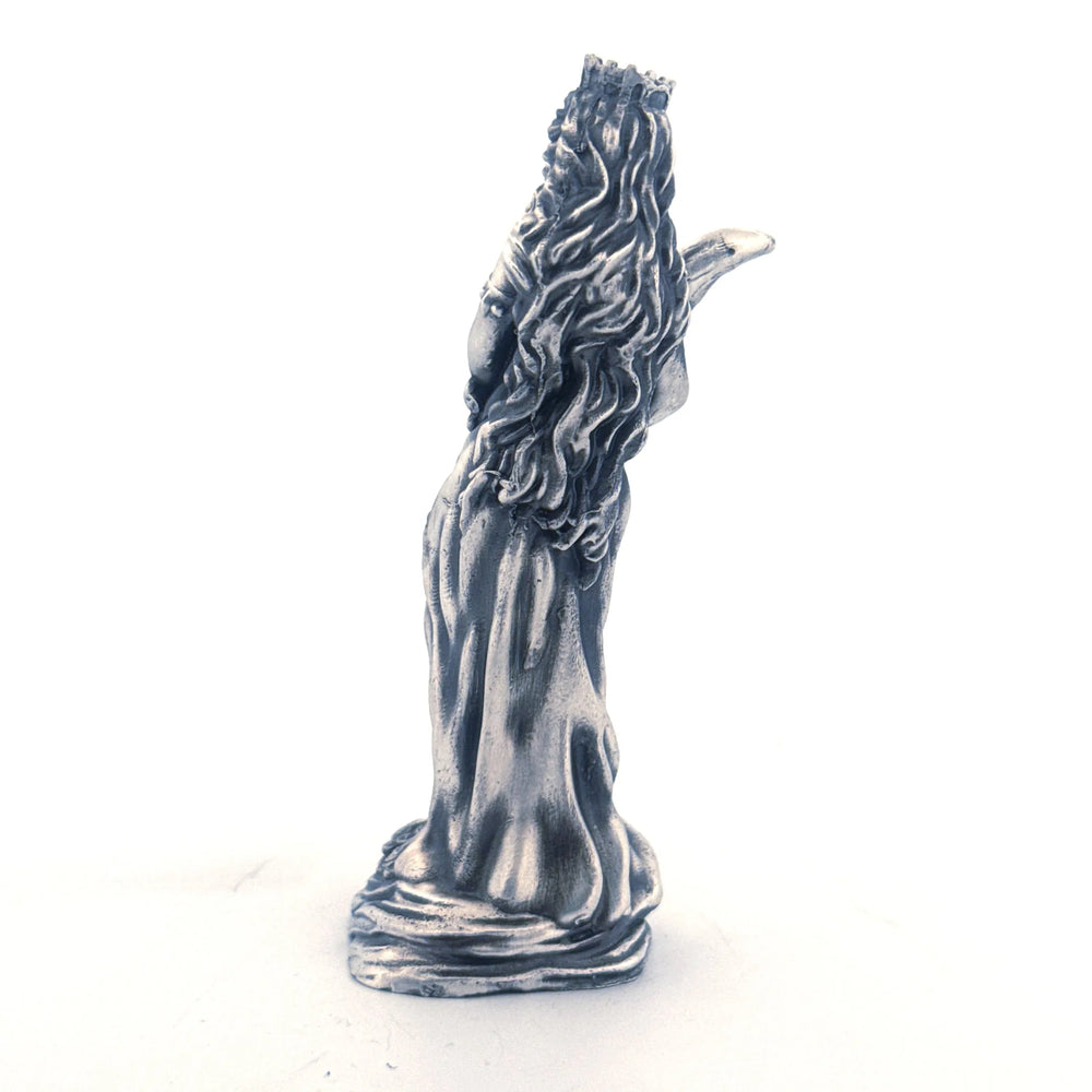 Lady Fortuna hand-poured 999+ silver statue by Gold Spartan